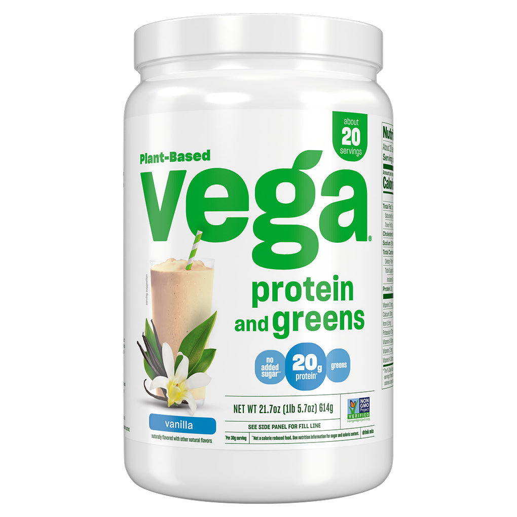 Vega Protein & Greens - Plant-Based Protein Powder Vanilla – Vega ...